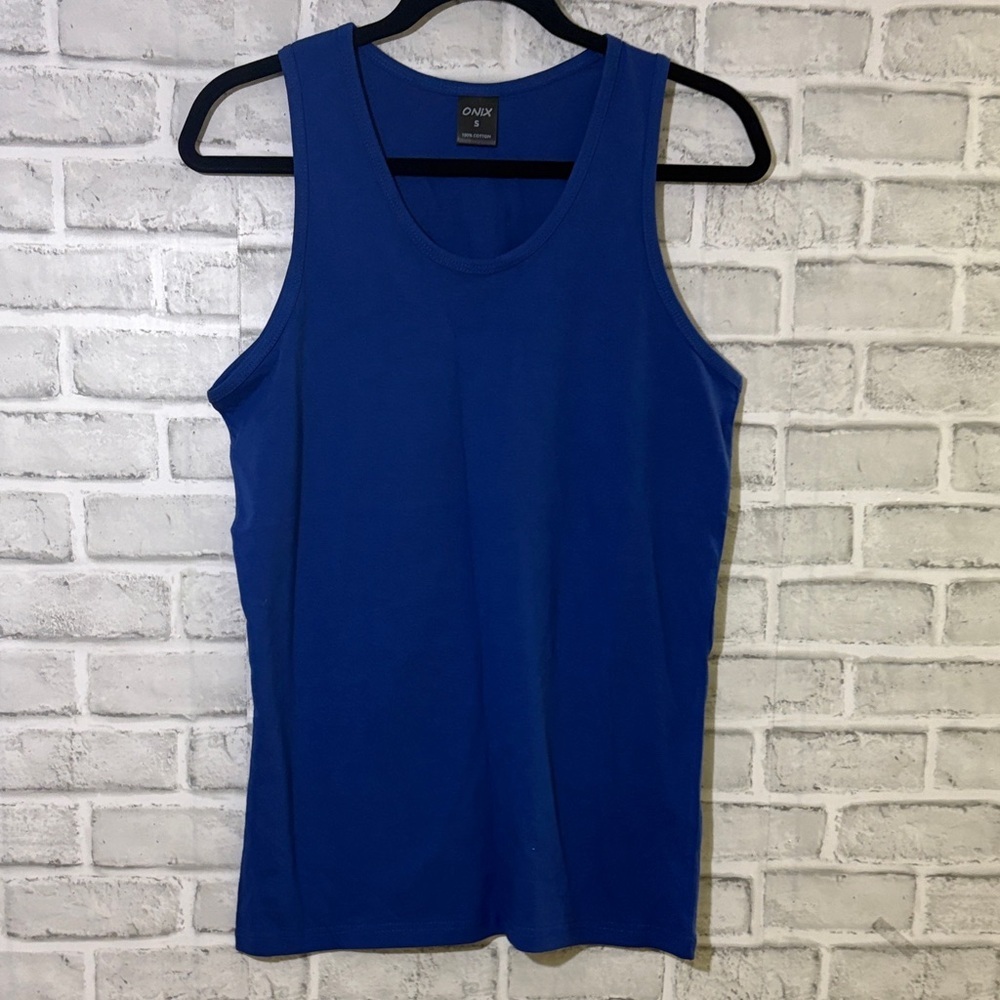 4/$20 ONIX Royal Blue Cotton Tank Top - Small